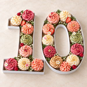 Cupcake Number Box